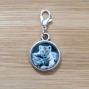 Planner Tiger Cub Glass Cabochon Charm